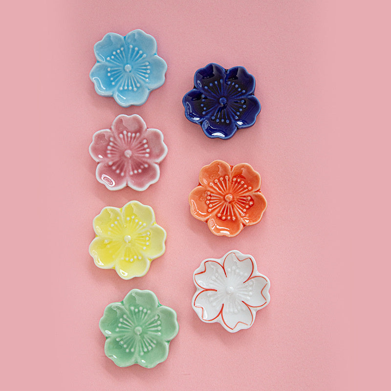 Japanese Chopstick Holder ( Hana pink 4ps)