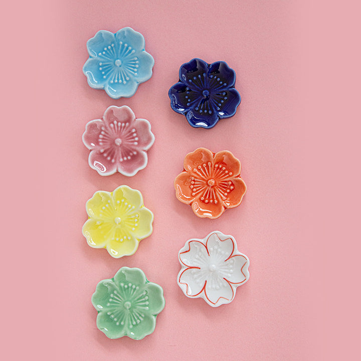 Japanese Chopstick Holder ( Hana pink 4ps)