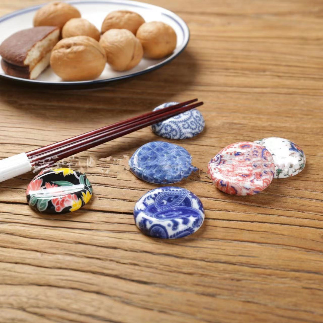 Nippon Chopstick Holder Wabi-Sabi pattern Oval 8pcs
