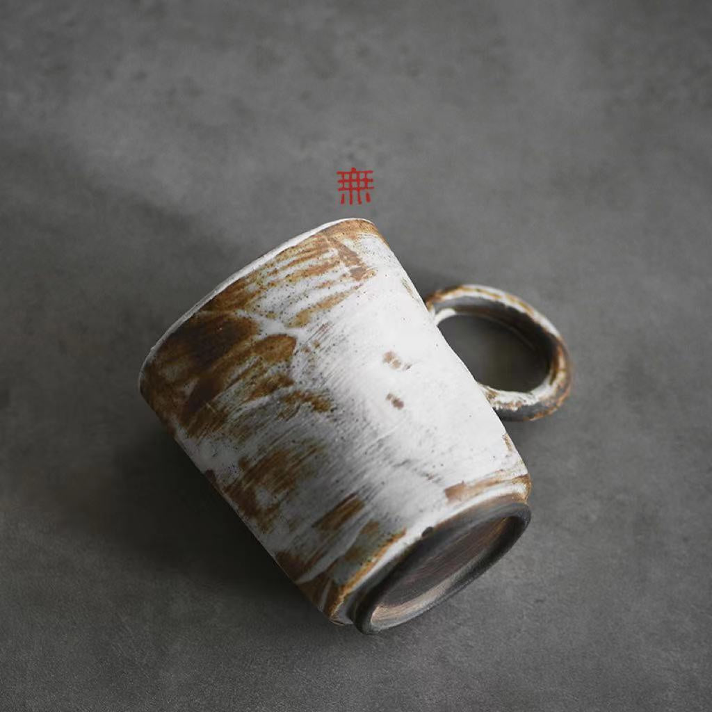 Nippon Toki Handmade Coffee/Milk Cup Tedzukuri Kohimiruku Kappu White (shiro 180ml)