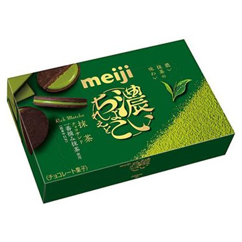 Meiji Rich Chocolate Biscuit Sandwich Matcha Chocolate 96g