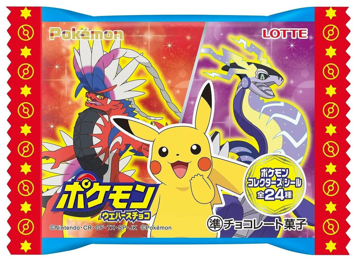 Pokemon Waffle Chocolate with sticker 23g