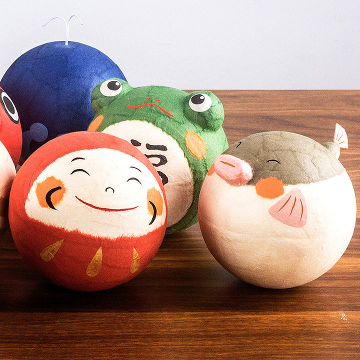 Kyoto paper Washi Tumbler Roly-poly Bell Ornament Daruma