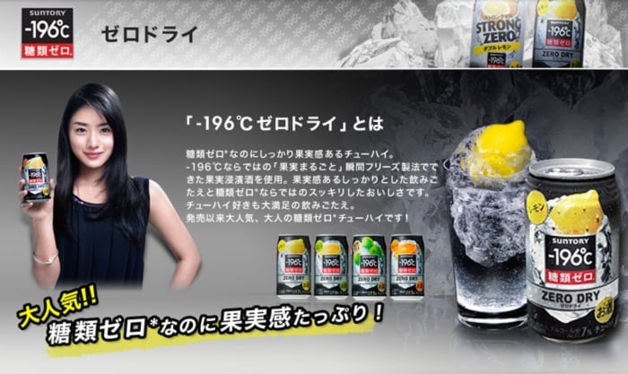 -196℃ STRONG ZERO Double Lime Shikuwasa 9% 350ml
