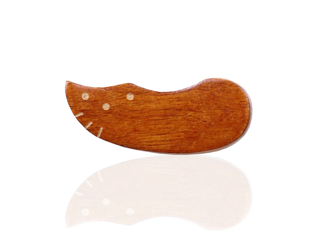 Nippon Wooden Chopstick Holder Lacquer Cat 6*2cm