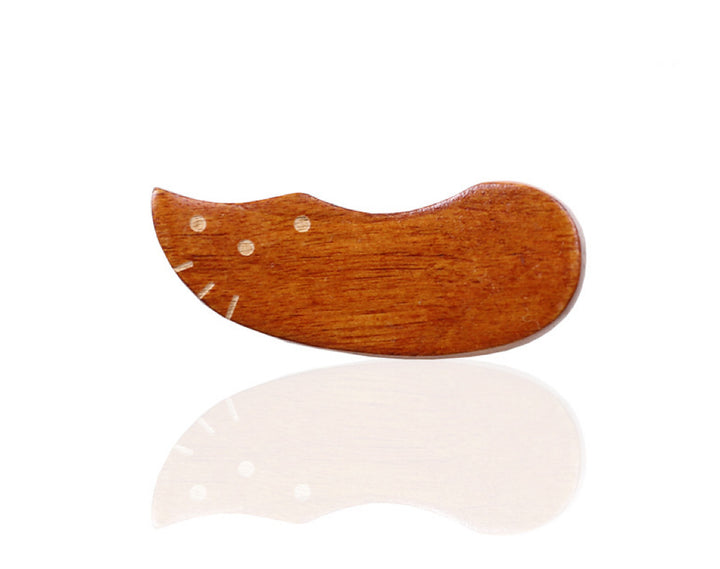Nippon Wooden Chopstick Holder Lacquer Cat 6*2cm