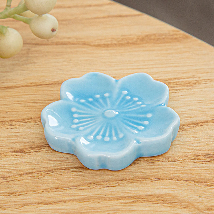 Japanese Chopstick Holder ( Hana blue 4ps)