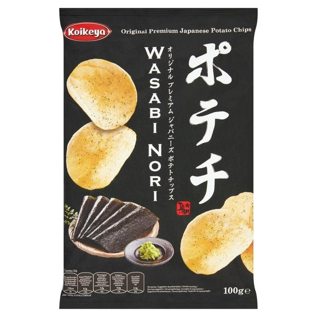 Koikeya Potato Chips Wasabi Nori 100g