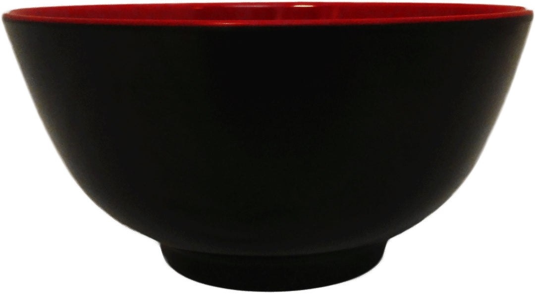 Rice Bowl Black/Red Ø12 cm