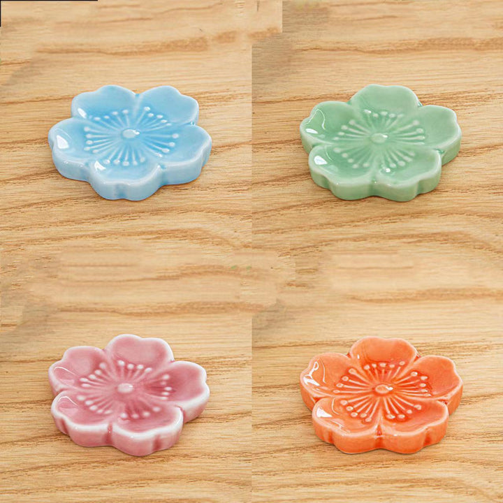 Japanese Chopstick Holder ( Hana multi color 4ps)
