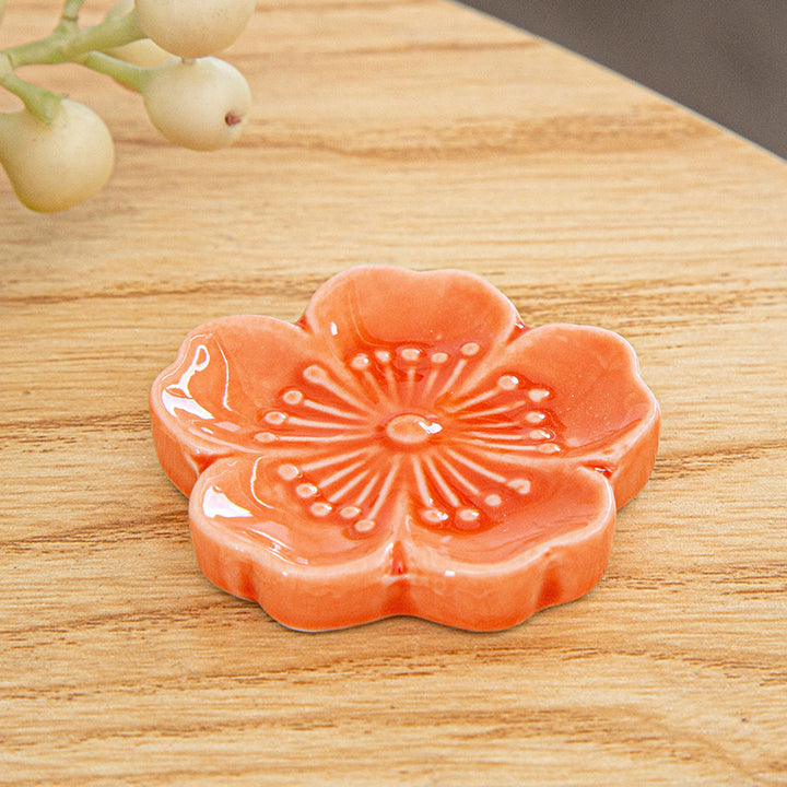 Japanese Chopstick Holder ( Hana orange 4ps)