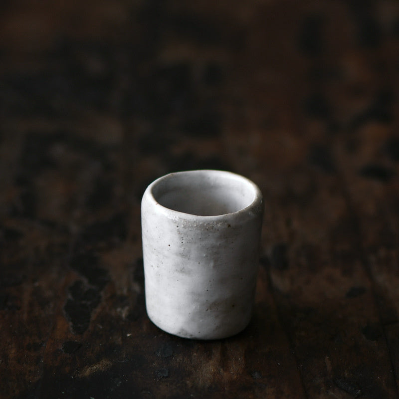 Nippon Toki Handmade Sakecup White (shiro 2.6*3.2cm 20ml)