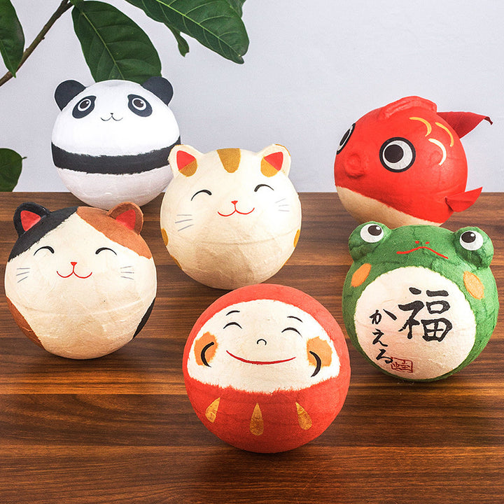 Kyoto paper Washi Tumbler Roly-poly Bell Ornament Daruma