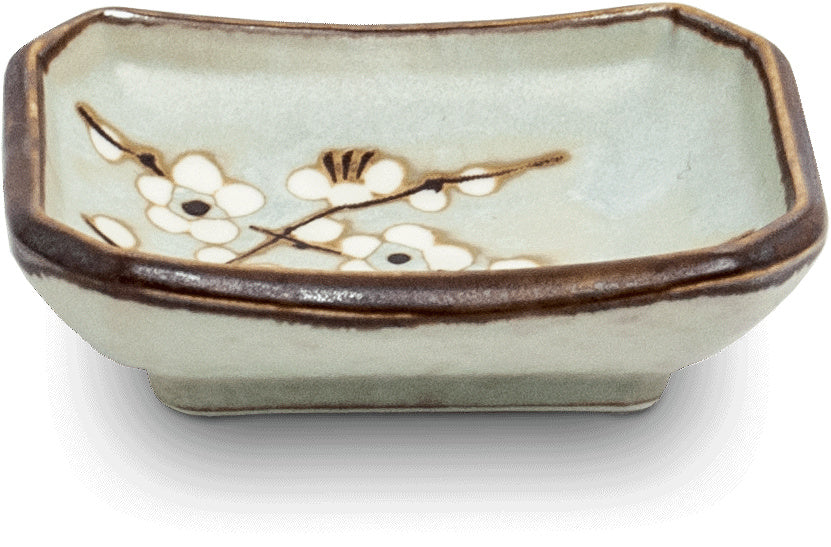 Hana Soshun Saus schaaltje lichtgroen 8,8x6,3 cm | H3 cm