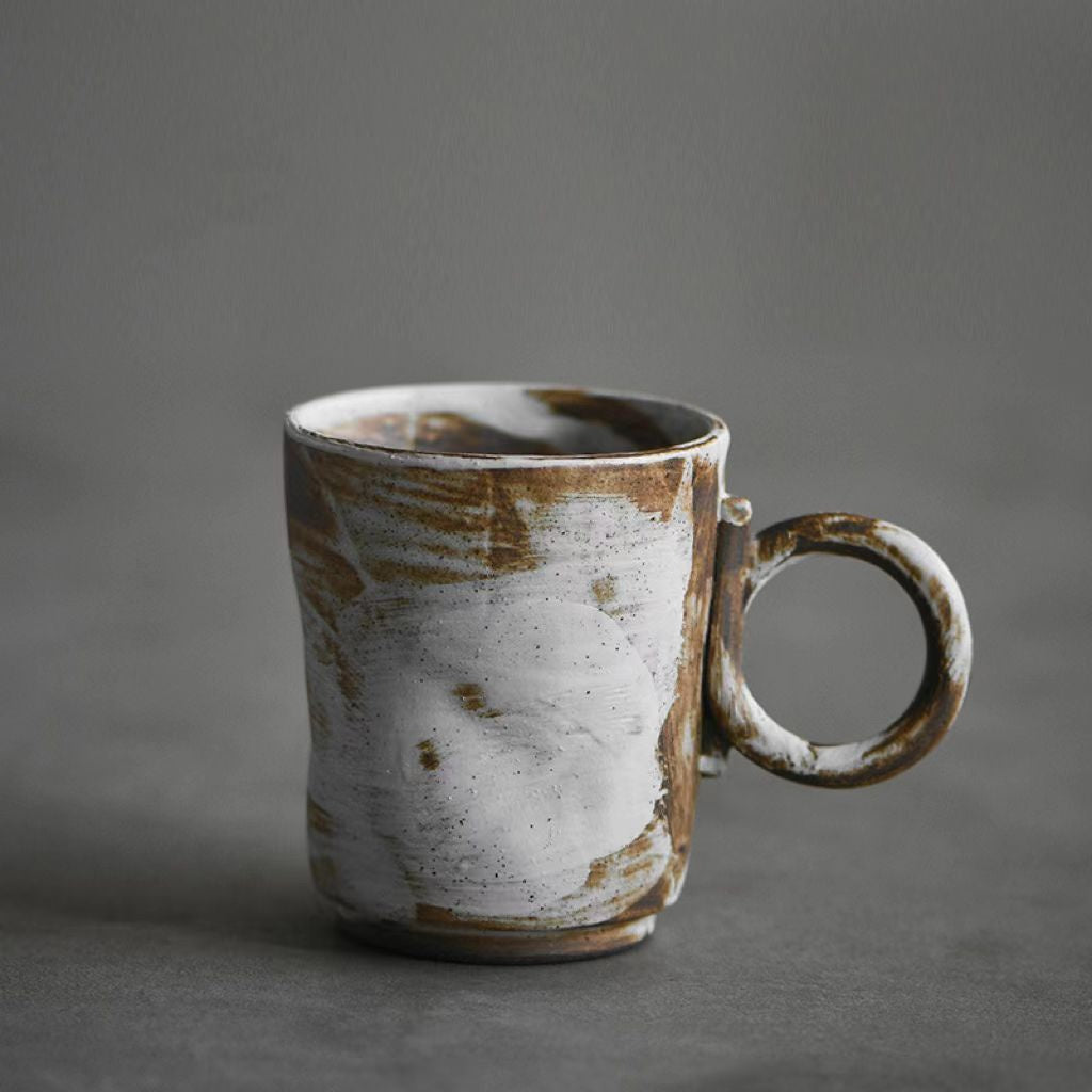 Nippon Toki Handmade Coffee/Milk Cup Tedzukuri Kohimiruku Kappu White (shiro 180ml)