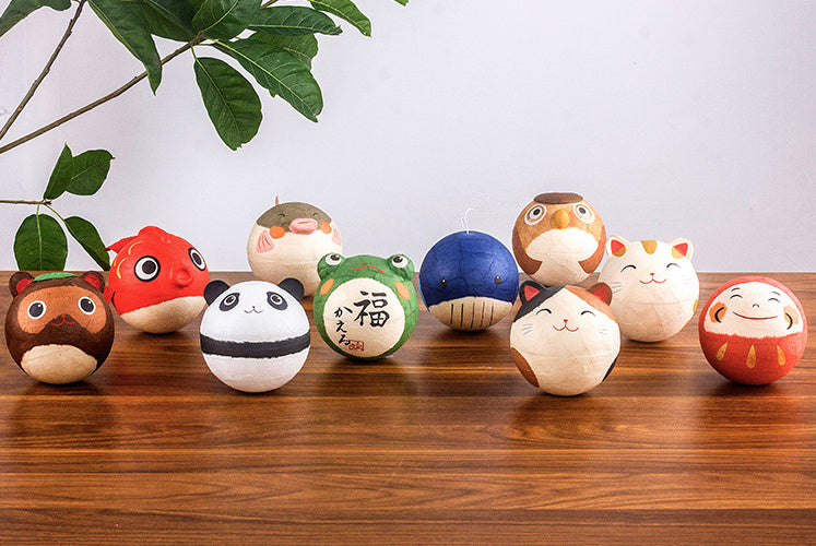 Kyoto paper Washi Tumbler Roly-poly Bell Ornament Daruma