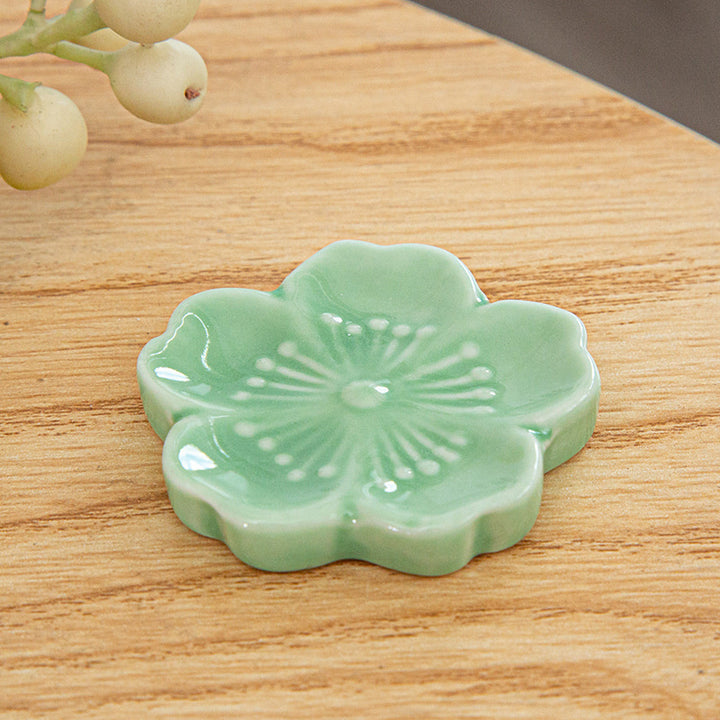 Japanese Chopstick Holder ( Hana green 4ps)
