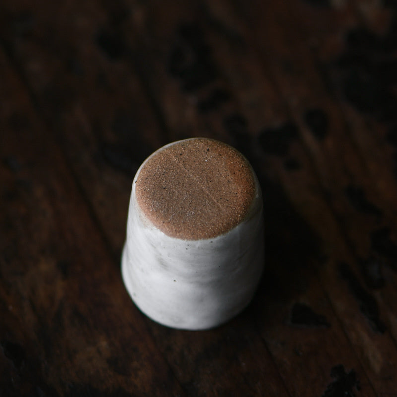 Nippon Toki Handmade Sakecup White (shiro 2.6*3.2cm 20ml)