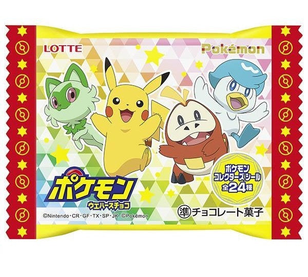 Pokemon Waffle Chocolate with sticker 23g