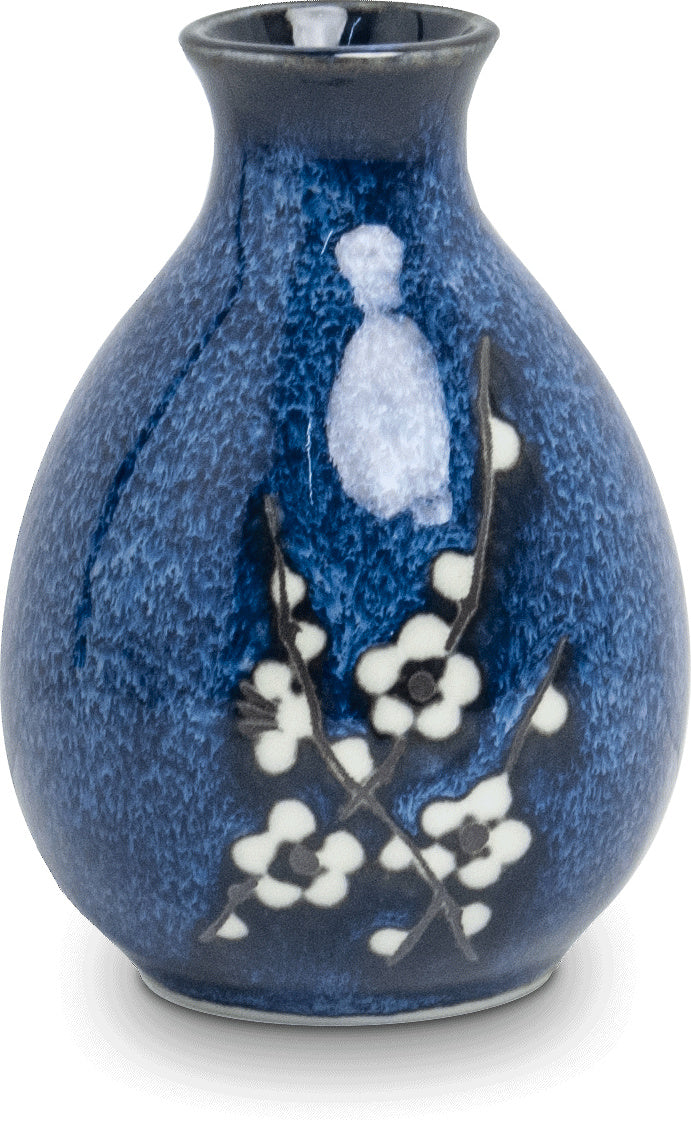 Sake flask Hana blue Ø8 cm | H11 cm