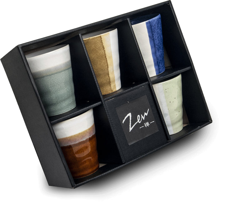 Zen - 5 piece Mugs set   Ø8,5 cm | H9,5 cm