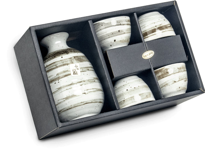 Edo Light Stripe Japan Sake set 5 pcs