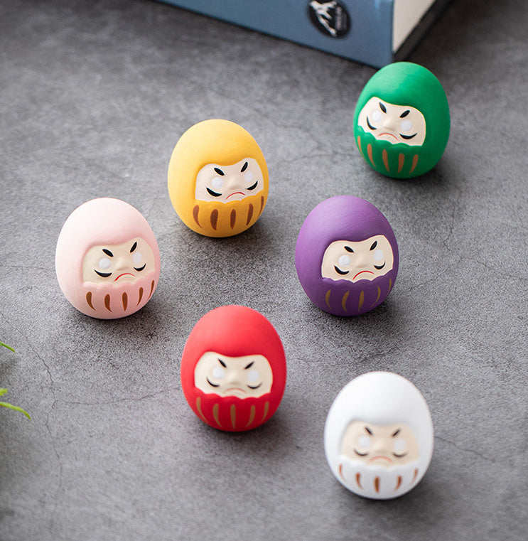 Nippon Daruma Ornament Yellow (Kiiro 4*4*4.5cm)