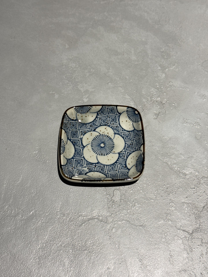 Mino Old Japan design plates set  Ø9 cm | 5 pcs