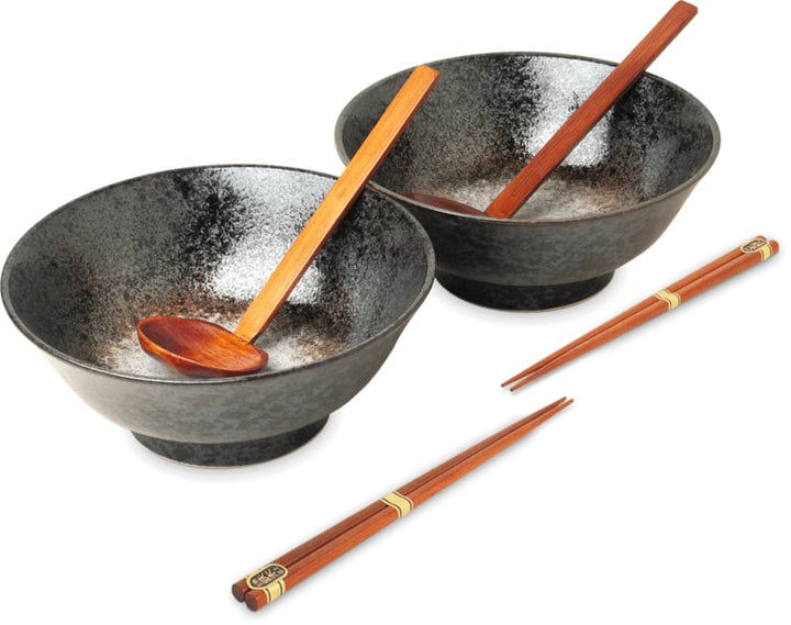 Ramen Bowl Dark Gold SET Ø22 cm | H9 cm