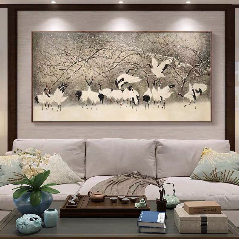 Japanese Famous Wall Art A Thousand Years Crane 160*80 cm