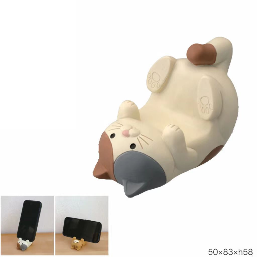 Japanese Lying Cat Cell Phone Holder