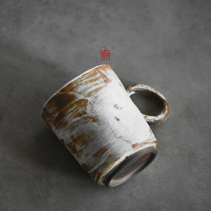 Nippon Toki Handmade Coffee/Milk Cup Tedzukuri Kohimiruku Kappu White (shiro 180ml)