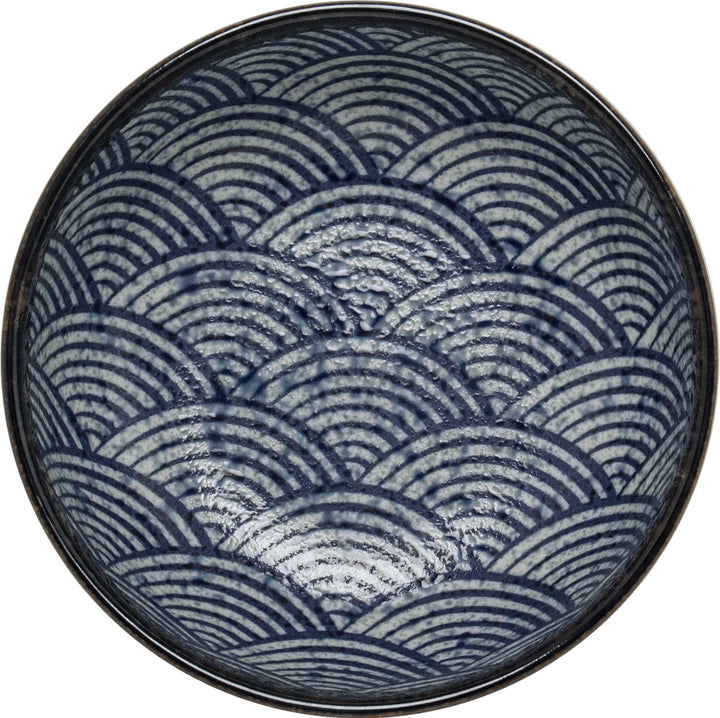 Matcha bowl Japanese wave Ø13 cm | H7 cm