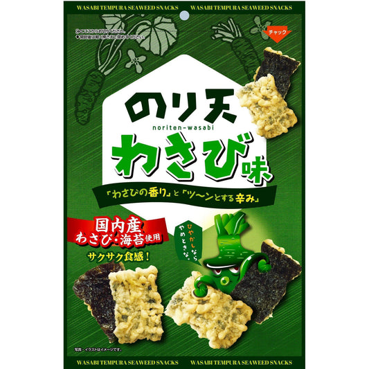 Noriten Wasabi Tempura Cracker Daiko 70g