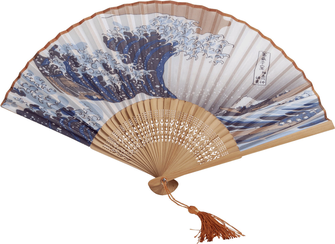 Japanese Waves Hand Fan 21 CM