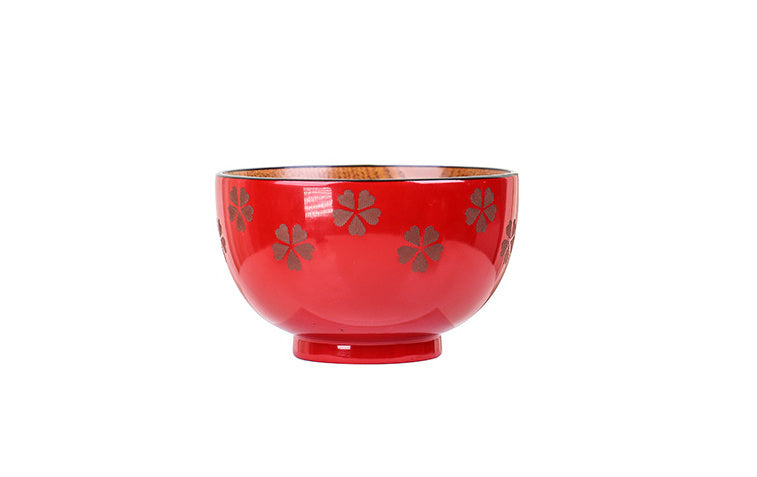 Nippon Flower Wooden Bowl