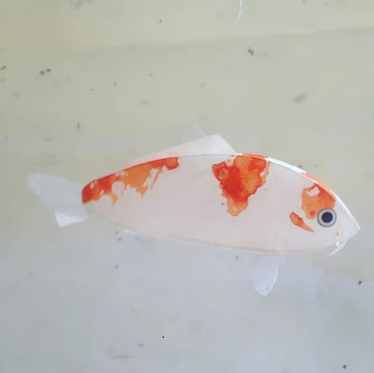 Japanese Traditional Handmade Paper Balloon ( Red Koi )