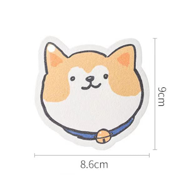 Nippon Wood Pulp Cotton Dish Sponge (Shiba Inu Dog)