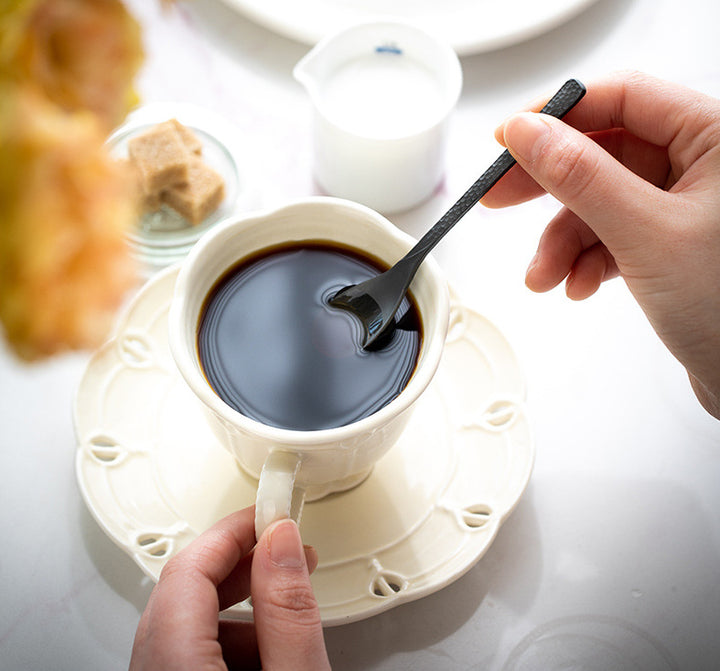 Nippon Takasago Metal Hammertone Cutlery Stainless Steel Antioxidant Coffee Spoon (12*2cm)
