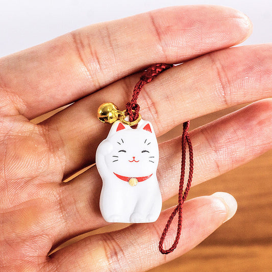 Japanese Yakushigama Washi Handmade Ornament Cat Pendant