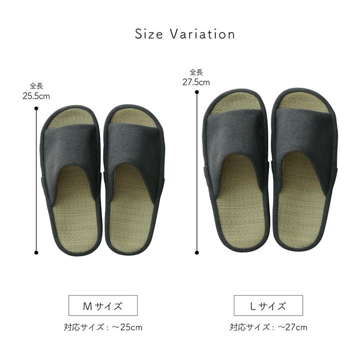 Japanese indoor slippers Gray L Size