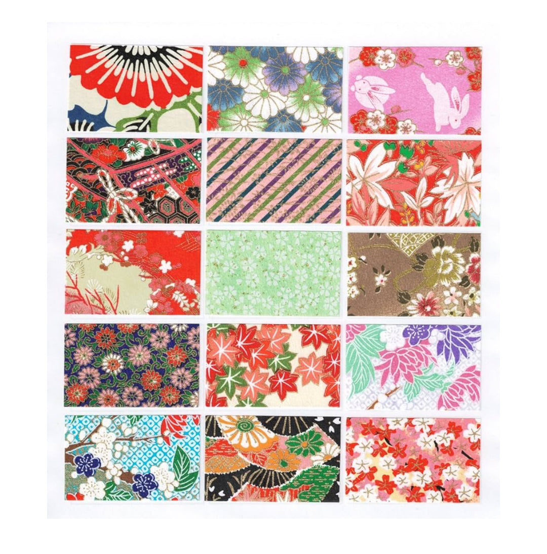 Washi Kawasumi Origami paper  Pink 15x15 cm 15 pcs