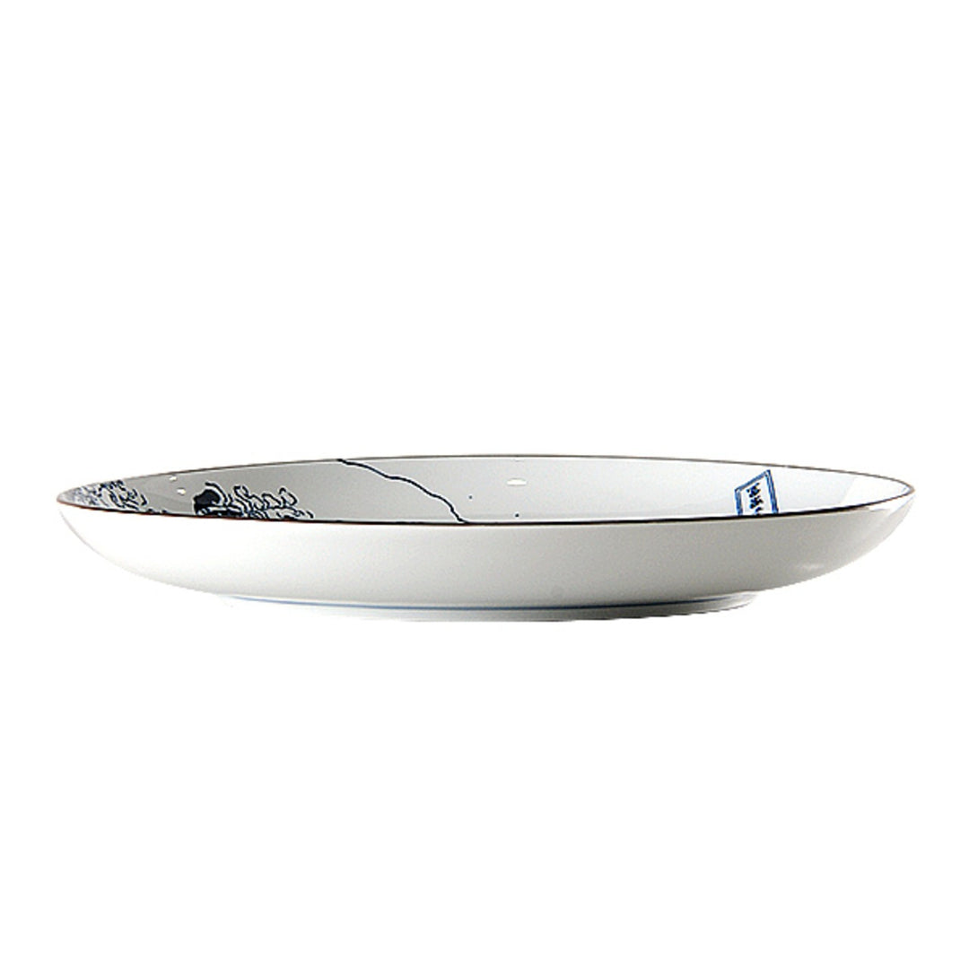 Hokusai Fuji Plate SEIKATSU Ø 21,5cm 3cm H