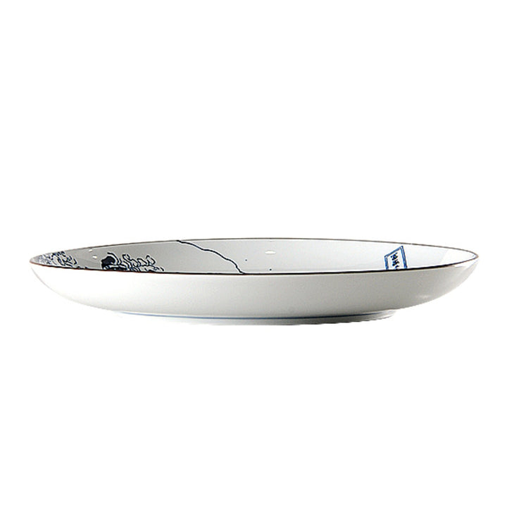 Hokusai Fuji Plate SEIKATSU Ø 21,5cm 3cm H