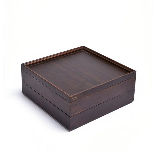 Bamboo Bento Boxes (double layer) 24*24*10cm