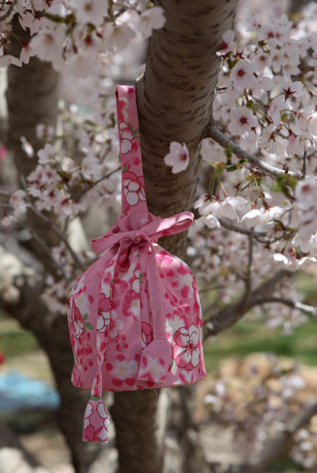 Japanese Kimono Handbag Pink Sakura