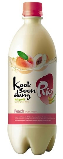 Makgeolli Korean Rice Wine Peach 750ml 3%