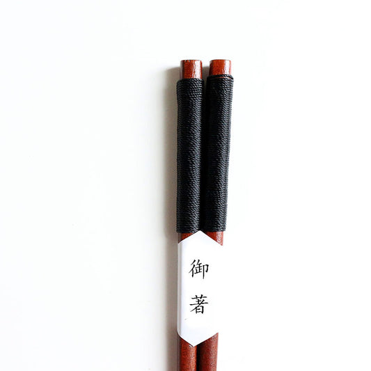 Nippon Ironwood Chopsticks Twined Black 22.5cm