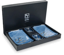 Edo Hana Blue Japan Sushi Set  24x14cm | H3 cm