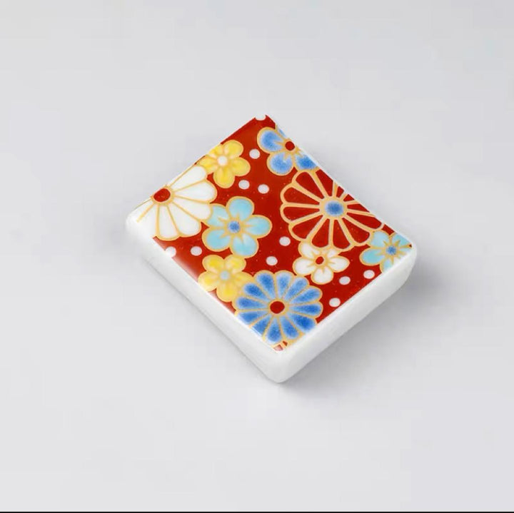 Chopstick holder patterns mix  4 x 3,5 cm | H1 cm 7 pcs